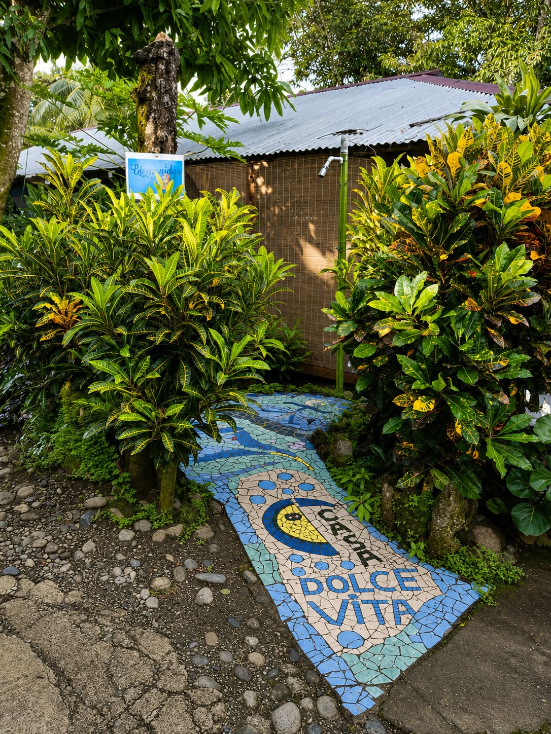 Mosaico de la entrada